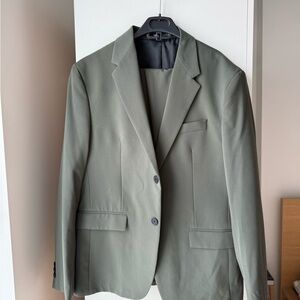Zara Men's Sage Green Blazer+ Pants